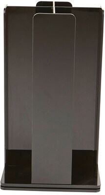 Mind Reader 4 Compartment Acrylic Rotating Cup Dispenser, Black (CUPDISPACR-BLK)
