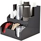 Mind Reader Acrylic 9 Compartment Condiment Organizer, Black (3LAYER9-BLK)