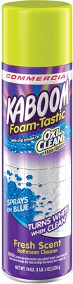 Kaboom Foamtastic Bathroom Cleaner Fresh Scent, 19 Oz. Can, 8 Cans/Carton (57037 00071)