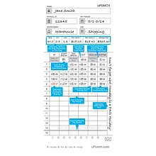 uPunch Time Cards for HN4000 Time Clock, 50 per pack (HNTCL2050)