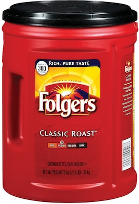 Folgers Classic Roast Ground Coffee, Medium Roast, 40.3 oz. (2550000529C/2550030420) | Quill