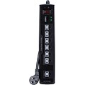 Quill Brand® 7-Outlet 2250 Joule Surge Protector with 6 Cord, Black