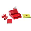 Poppin Red Dream Desk (101602)