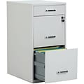 Quill Brand® 3-Drawer Vertical File Cabinet, Locking, Letter, White, 18D (52144)