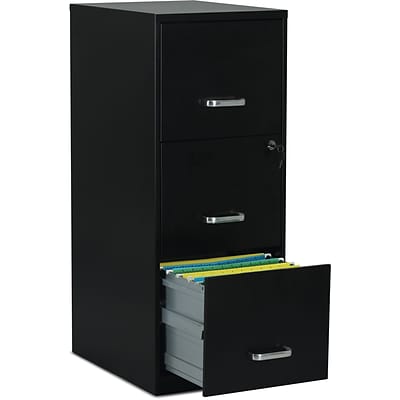 Quill Brand 3 Drawer Vertical File Cabinet Locking Letter