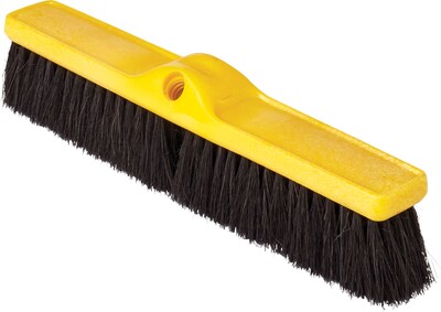 Rubbermaid® Black Tampico Floor Sweep , Medium Sweep, Plastic Block, Gray, 18