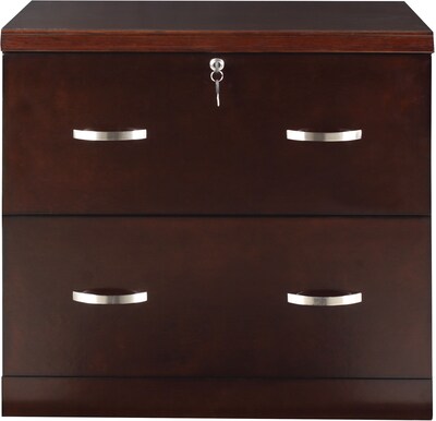 Z Line Designs 2 Drawer Espresso Lateral Wood File Cabinet Sp6660