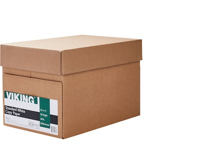 Viking Basic 8.5 x 11 Copy Paper, 20 lbs., 92 Brightness, 500 Sheets/Ream, 10 reams/Carton (RC811CT)