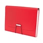 TRU RED™ Reinforced Accordion File, 13-Pocket, Letter Size, Red (TR52016)