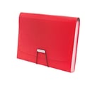 TRU RED™ Moisture Resistant Reinforced Plastic Filing Accordion File, 7-Pocket, Letter Size, Red (TR52022)