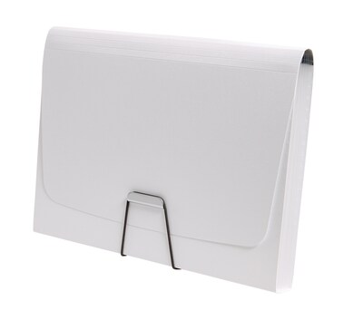 TRU RED™ Moisture Resistant Reinforced Plastic Accordion File, 7-Pocket, Letter Size, White (TR52024