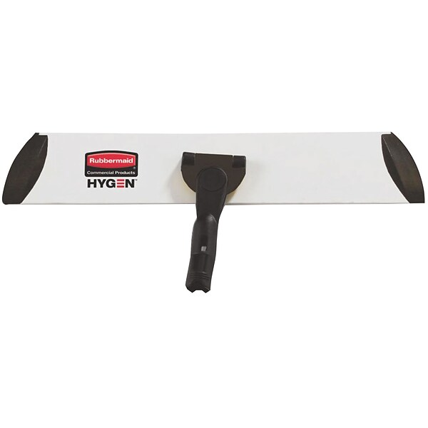 Rubbermaid Commercial Products HYGEN 18 Quick-Connect Microfiber Flat Mop Frame, Single-sided, Gray (1863893)