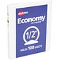 Avery® Economy Round 3-Ring View Binder, 1/2", White (5706)