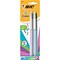 BIC 4-Color Ballpoint Retractable Pen, Medium Point, Assorted Ink, 2/Pk (AMP21AST)