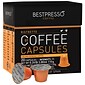 Bestpresso® Compatible Nespresso® Pods, Ristretto Blend, 20 Capsules per Box, High Intensity (BST104