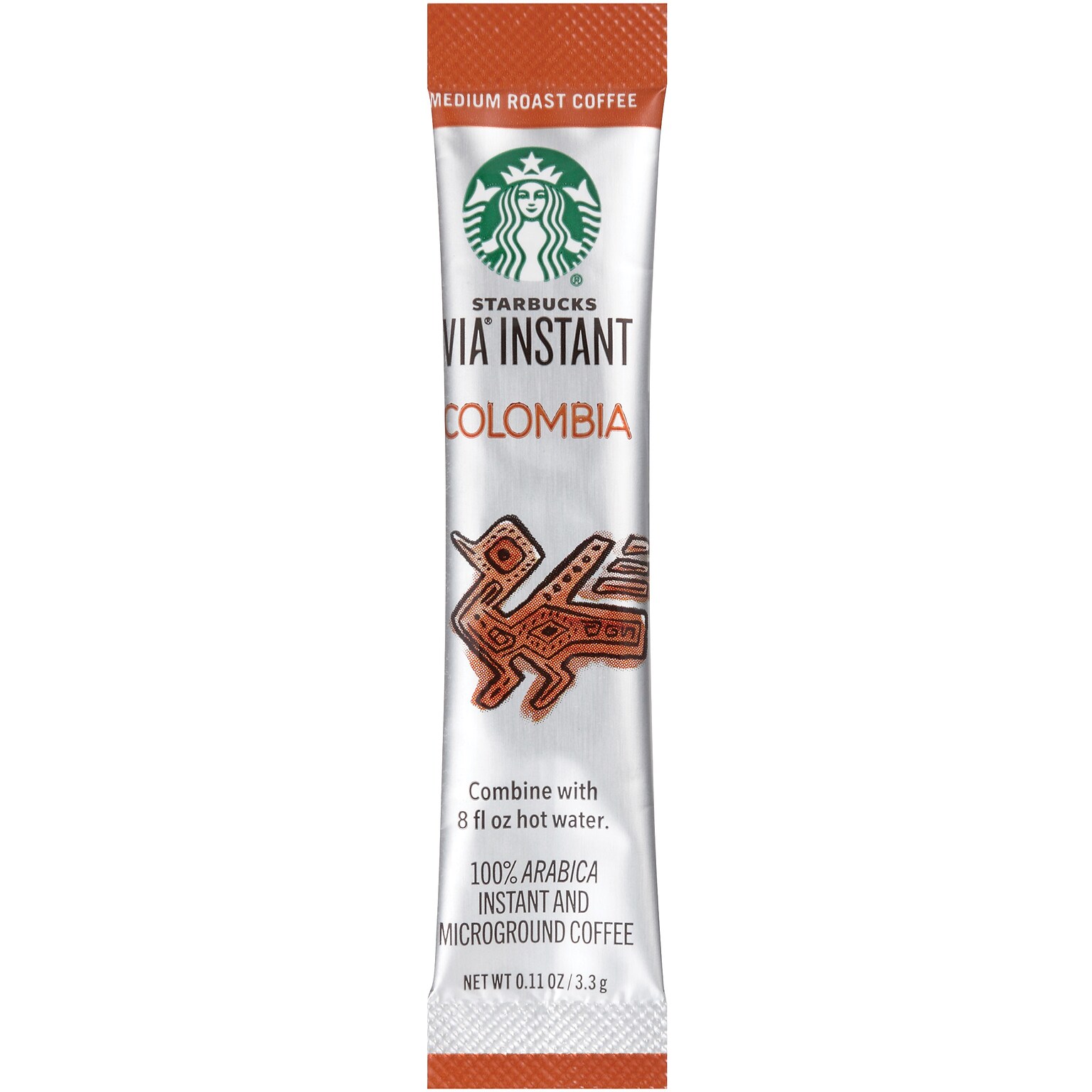 Starbucks VIA Instant Colombia Coffee, 0.12 oz, 8/Box (11009529)