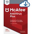 McAfee AntiVirus Plus for 10 Devices for Windows (1-10 Users), Download (67DV3RYATRCNN5B)