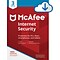 McAfee Internet Security for 3 Devices for Windows (1-3 Users), Download (W329RSPFEVLLMED)