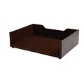 Staples® Stackable Letter Tray, Faux Leather, Brown