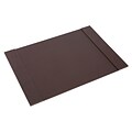 Staples® Desk Pad, Faux Leather, Brown (45060)