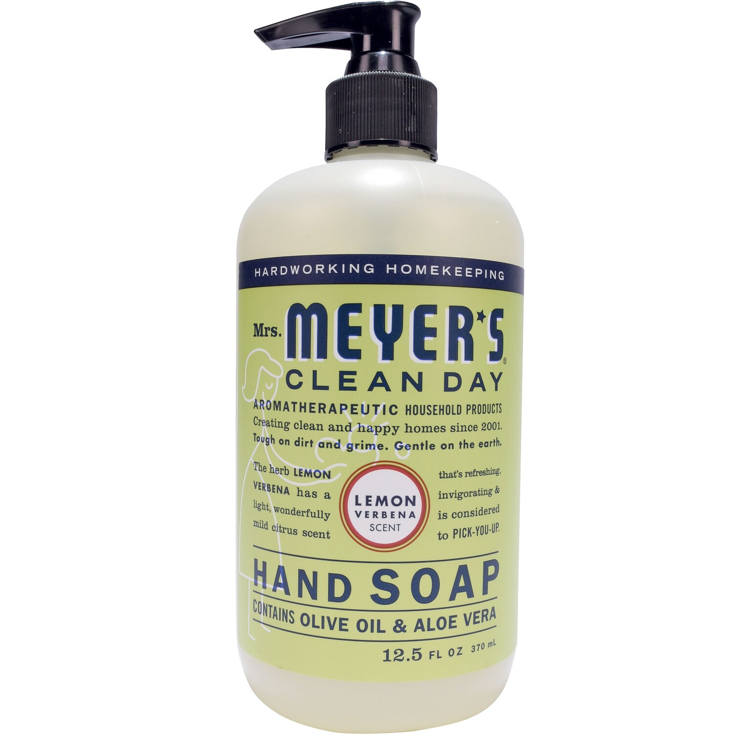 Mrs. Meyers Clean Day Hand Soap, Lemon Verbena Scent, 12.5 fl oz (651321)