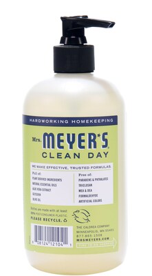 Mrs. Meyers Clean Day Hand Soap, Lemon Verbena Scent, 12.5 fl oz (651321)