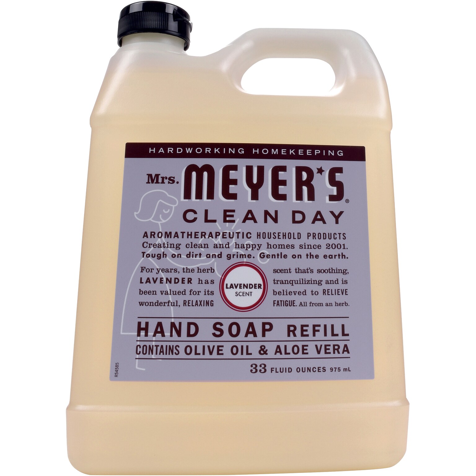 Mrs. Meyers Clean Day Liquid Hand Soap Refill, Lavender Scent, 33 fl oz (651318)
