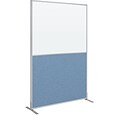 Best-Rite Markerboard/Fabric Standard Modular Panel, 6 x 4, Blue