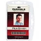 Durable Vertical/Horizontal Badge Holders, Clear, 10/Pack (DBL890519)