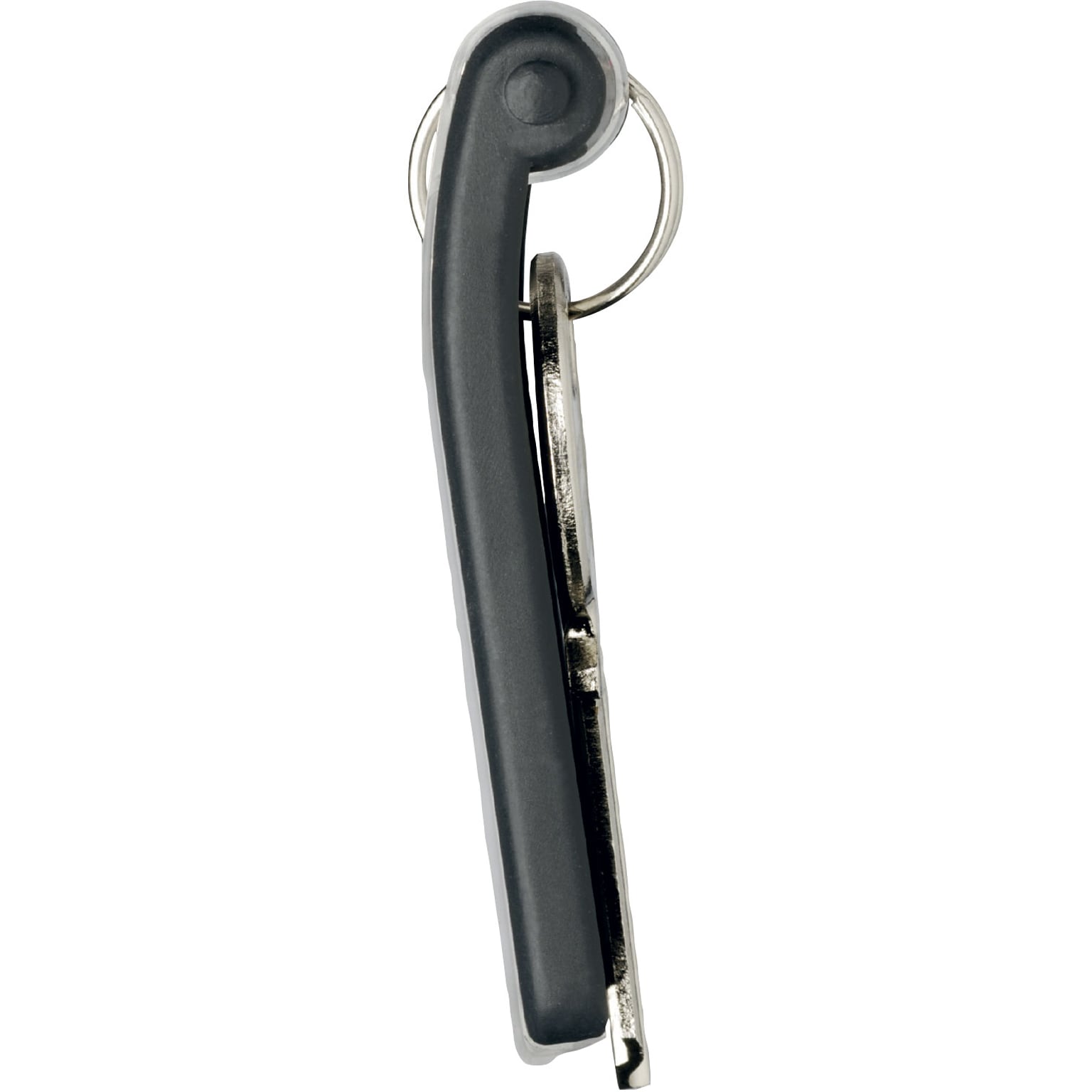 Key Tags with Paper Inserts for Locking Key Cabinets, Black, 6/Pk