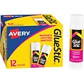 Avery Permanent Glue Stics, 1.27 oz., 72/Carton (00196)