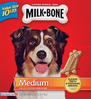 Milk Bone Original Dog Biscuits, Medium, 10 lbs (SMU9501)
