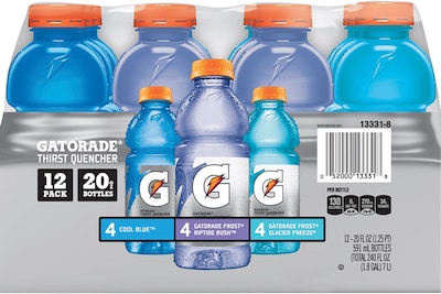 Gatorade Variety Pack, 20 oz. Bottles, 12/Carton (QUA13331)