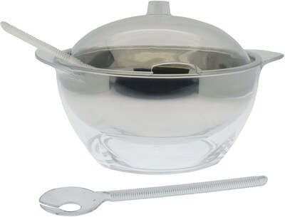 Portable Stainless Steel Iced Salad Bowl Set | Quill