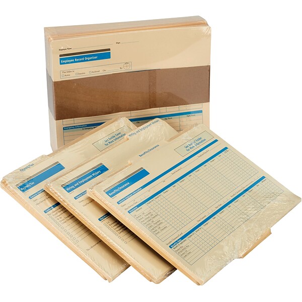 ▼Personnel Systems and Records Third ed. ComplyRight Personnel Folders, 3-Part, 25 Forms/Pack (A3103