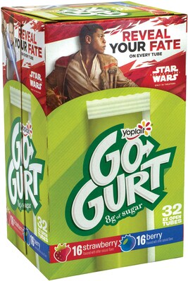 Yoplait Yogurt Go-Gurt Stawberry and Berry Yogurt, 32/Pack (902-00002)