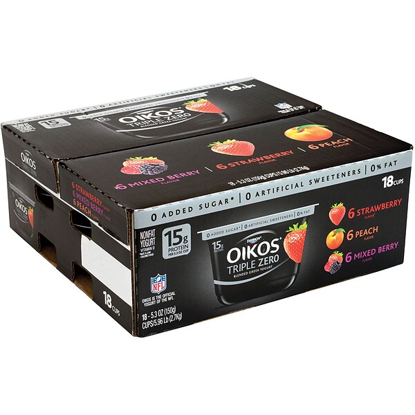 Dannon Oikos Triple Zero Blended Greek Nonfat Yogurt Variety Pack