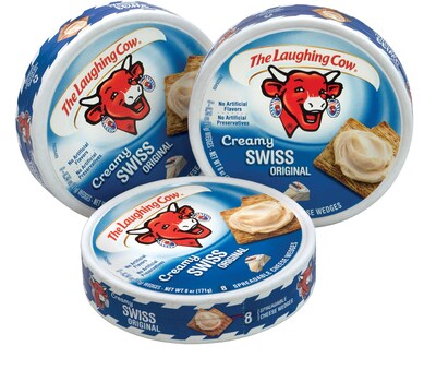 The Laughing Cow Creamy Creamy Swiss Cheese, 3/Pack (902-00065)