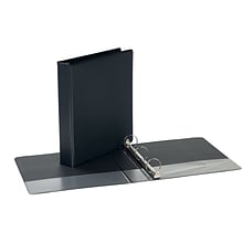 Quill Brand® Standard 1-1/2 Ring View Binder, Black (72215BK)