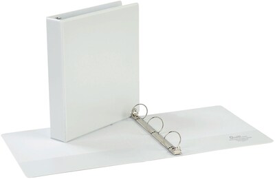 Quill Brand® Standard 1-1/2 3-Ring ViewBinder, White (72215WE)