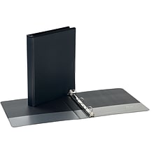 Quill Brand® Standard 1 3-Ring View Binder, Black (7221BK)