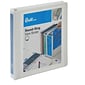 Quill Brand® Standard 1" 3-Ring View Binder, 3-Ring, White (7221WE)