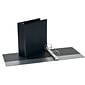 Quill Brand® Standard 3" 3-Ring View Binder, Black (7223BK)