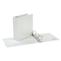 Quill Brand® Standard 3  3-Ring View Binder, White (7223WE)