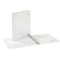 Quill Brand® Standard 1" 3 Ring View Binder with D-Rings, White (7320113)