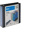 Quill Brand® Standard 2 3 Ring View Binder with D-Rings, Black (7320201)