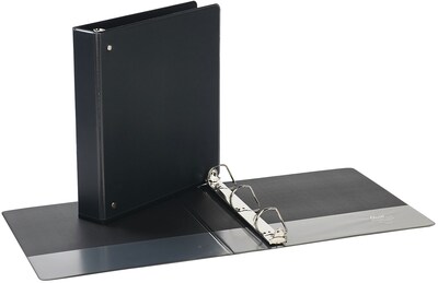 Quill Brand® Standard 1-1/2" 3 Ring View Binder with D-Rings, Black (7321501)