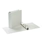 Quill Brand® Heavy Duty 2" 3 Ring View Binder, Easy Open D Rings, White (74202WE)