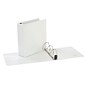 Quill Brand® Heavy Duty 3 Ring Binder, 3", Easy Open D Rings, White with View Cover (74203WE)