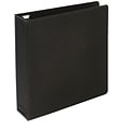 Quill Brand® Heavy Duty 2 3 Ring Non View Binder, Easy Open D Rings, Black (780401)